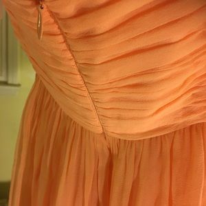 Silk strapless dress